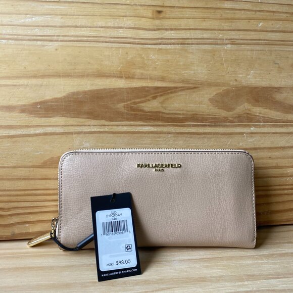 KARL LAGERFELD Cream Tan Wallet - Picture 6 of 7